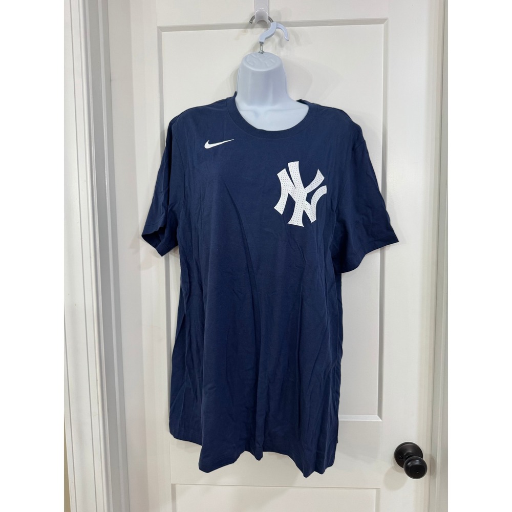 Nike New York Yankees Anthony Rizzo 48 Navy Blue MLB Player T-Shirt Mens XL NWT